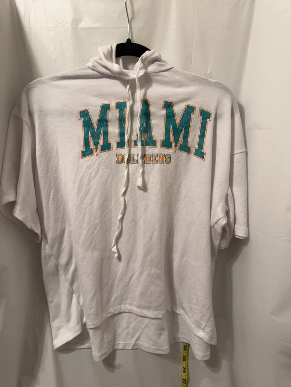 Gameday Couture Miami Dolphins Womens Short Sleeve Lightweight Hoodie Small